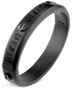 Gunmetal IP Stainless Steel Logo Bangle Bracelet