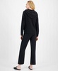 Women's Zip-Front Sweater & Wide-Leg Pants 