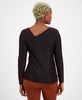 Women's Metallic Asymmetric Top, Created for Macy's