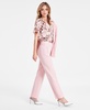 Women's Flat-Front Straight-Leg Suit Pants, Exclusively at Macy's