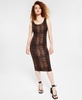 Petite Animal-Print Bodycon Midi Dress, Created for Macy's