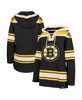 Women's Black Boston Bruins Superior Lacer Pullover Hoodie