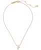 Gold-Tone Pavé Zodiac Mini Pendant Necklace