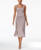 Petite Sequined A-Line Midi Dress and Jacket