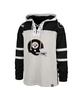 Men's '47 Pittsburgh Steelers Gray Gridiron Lace-Up Pullover Hoodie