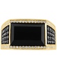 EFFY® Men's Onyx & Diamond (3/4 ct. t.w.) Ring in 14k Gold