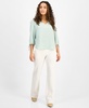 Women's 3/4-Sleeve V-Neck Top