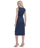 Women's Gathered-Waist Faux-Wrap A-Line Dress