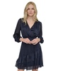 Women's Shadow-Striped Smocked Chiffon Dress
