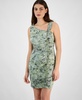 Women's Printed Ruched Sheath Dress, Exclusively at Macy's
