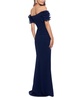 Petite Off-The-Shoulder Ruffled-Sleeve Gown
