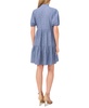 Women's Cotton V-Neck Puff-Sleeve Tiered Dress