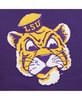 Men's Purple LSU Tigers Chainstitch Fleece Pullover Hoodie