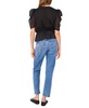 Women's Puff-Sleeve Peplum Top
