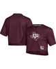 Women's Maroon Texas A&M Aggies V-Neck Cropped Jersey
