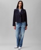 Women's Cropped Double-Breasted Trench Coat