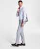 Men's Slim-Fit Wool Sharkskin Suit Pants, Created for Macy's