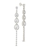 Angela Cubic Zirconia Drop Stud Earrings