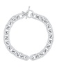 Silver-Plated or 18K Gold-Plated Oval Chain Toggle Bracelet