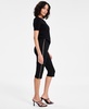 Women's High-Rise Side-Zipper Ponte Capri Pants, Exclusively at Macy's 