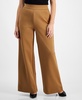 INC Petite High-Rise Wide-Leg Ponte Pants, Created for Macy's