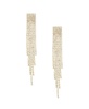 Crystal Fringe Earrings in 18K Gold Plating