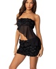 Womens Nya Asymmetric Chiffon Flower Top