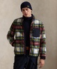 Men's Plaid Pile Fleece Hybrid Jacket