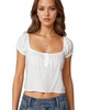 Womens Eliora Puffed Sleeve Top