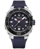 Men's Swiss Automatic Seastrong Extreme Blue Rubber Strap Watch 39mm