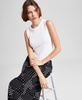 Women's Cotton Textured Sleeveless Sweater, Exclusively at Macy's