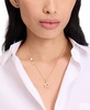Gold-Tone Pastel Petals Pendant Necklace, 16" + 3" extender