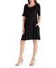 Soft Flare T-Shirt Dress with Pocket Detail