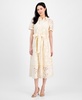 Women's Floral-Lace Tie-Waist Shirtdress