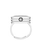 Women's Quartz Pink and Silver-Tone Metal Alloy Ring Watch, 20mm