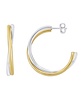 Two Tone Layered Hoop Earring