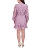 Women's Heavy Floral-Lace Long-Sleeve Mini Dress