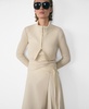 Women's Zipper Detail Combined Ribbed Sweater
