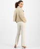 Petite Short Trench Coat & Straight-Leg Pants