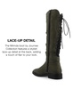 Women's Mirinda Rouched Stretch Knee High Boots