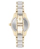 Women's Quartz Ivory Pearlescent Acetate and Gold-Tone Metal Alloy Link Bracelet Watch, 30mm