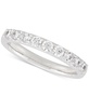 Cubic Zirconia Pear & Round Bridal Set in Sterling Silver