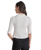 Women's Sequin Smocked Elbow-Sleeve Top