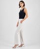 Women's Mid-Rise Pull-On Slash-Pocket Pants