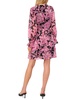 Women's Floral-Print Long-Sleeve Tiered Dress
