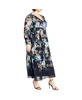 Plus Size Selena Print Maxi Dress