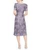 Women's Sequined Embroidered Fit & Flare Dress