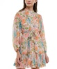 Petite Floral-Print Fit & Flare Dress