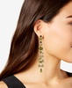 Gold-Tone Shaky Bead Chandelier Earrings