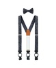 Men's Sobee Paisley Silk Brace and Bow Tie Set